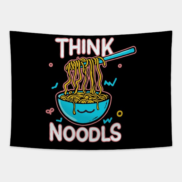 Think Noodls Tapestry by Suraj Rathor