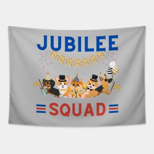 Jubilee Squad | Queen's Platinum Jubilee Party Pups Tapestry