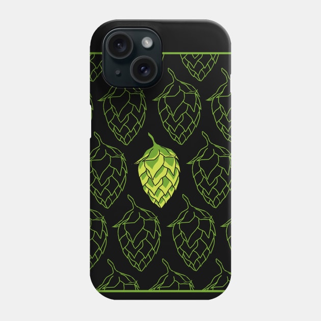 Beer Hops Pattern Phone Case by ebayson74@gmail.com