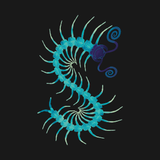 Gummy Candy Centipede Blue T-Shirt