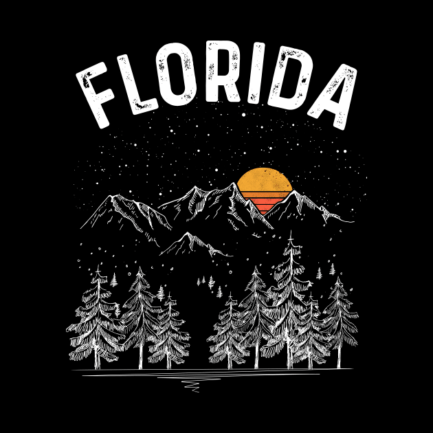 Vintage Retro Florida State by DanYoungOfficial