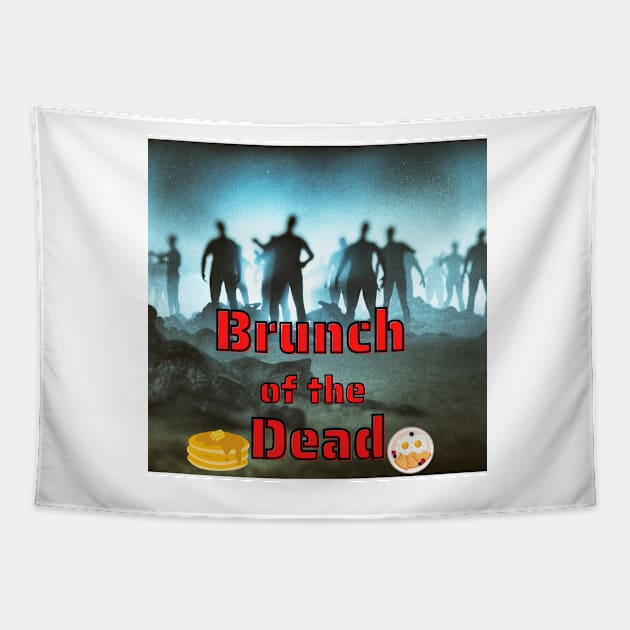 Brunch of the Dead Tapestry by chrisphilbrook