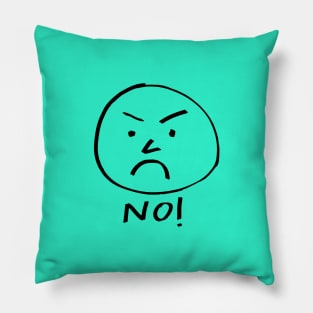 No! Sad Face Pillow