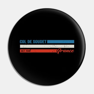 Col De Soudet Cycling Bike Souvenir Pin