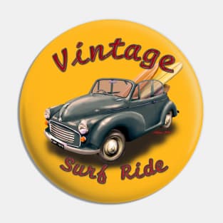 Vintage Surf Ride Classic Morris Pin
