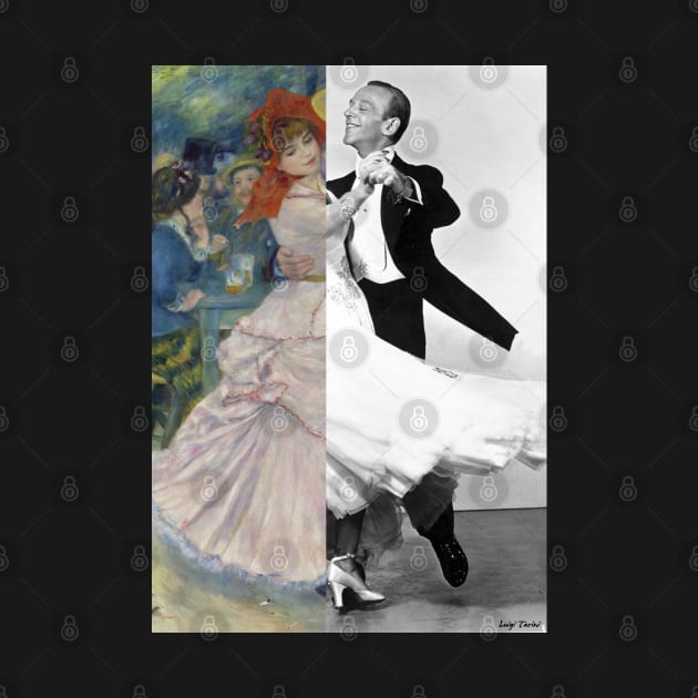 Dance at Bougival. by Pierre-Auguste Renoir and Fred Astaire by luigi-tarini