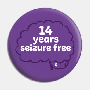 14 Years Seizure Free Pin