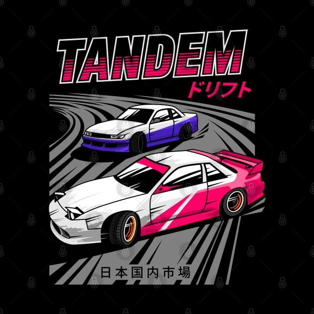 JDM cars drift Tandem by celengan