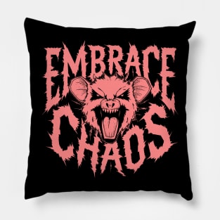 Possum Embrace Chaos, 90s Inspired Pillow