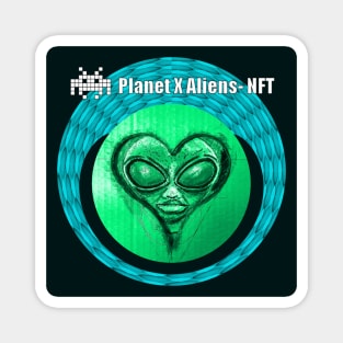 Planet X Aliens UFO Invasion Magnet