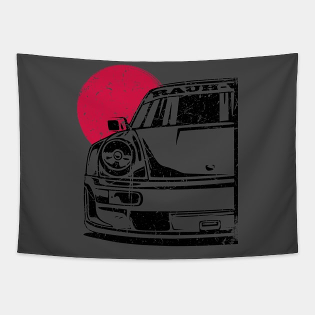 Automotive Apparel 911 964 RWB JDM Tuning Auto Tapestry by Automotive Apparel & Accessoires