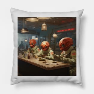 Alien Restaurant 1 Pillow
