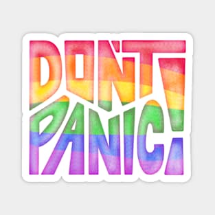 DON'T PANIC! Word Art Magnet