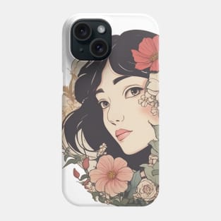 Flower Lady Phone Case