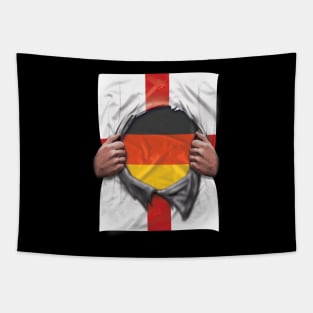 Germany Flag English Flag Ripped - Gift for German From Germany Tapestry