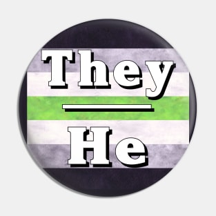 They-He Pronouns: Agender Pin