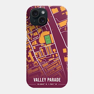 Valley Parade Map Design Phone Case