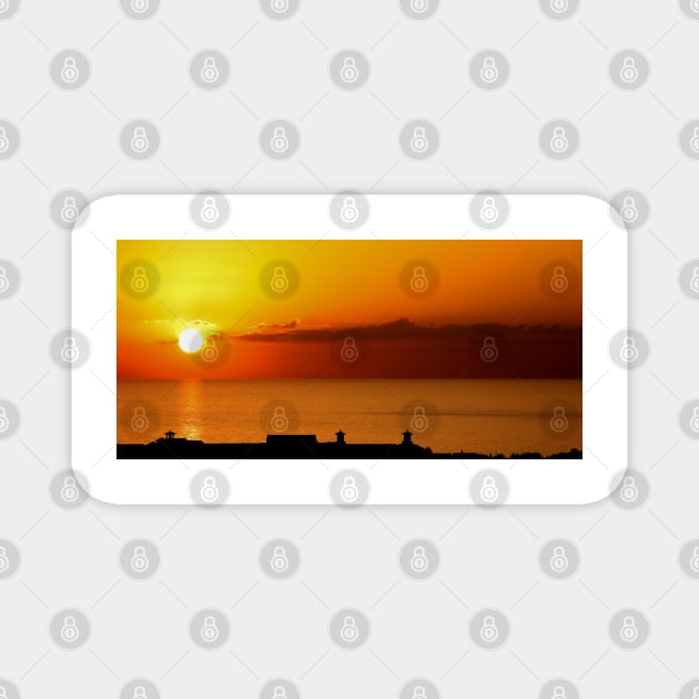Cyprus Sunset Magnet by Shirasaya