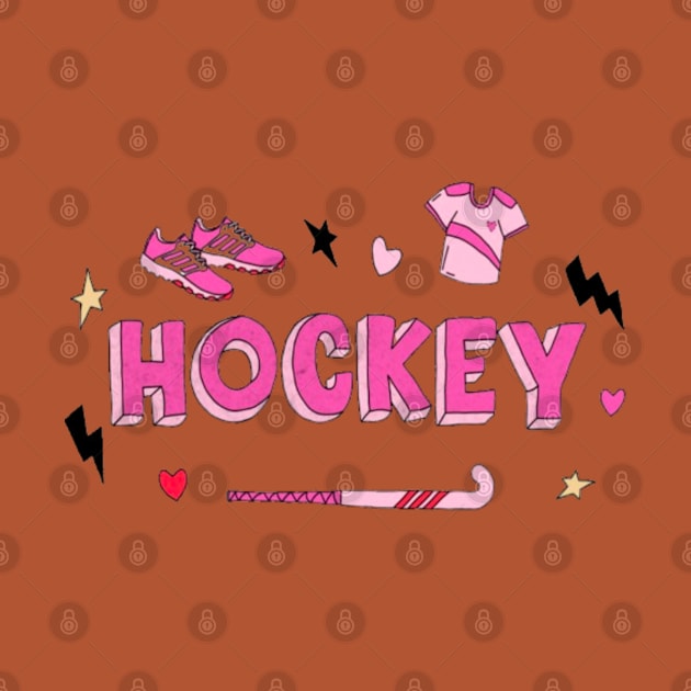 Hockey Text  beautiful pattern by RubyCollection