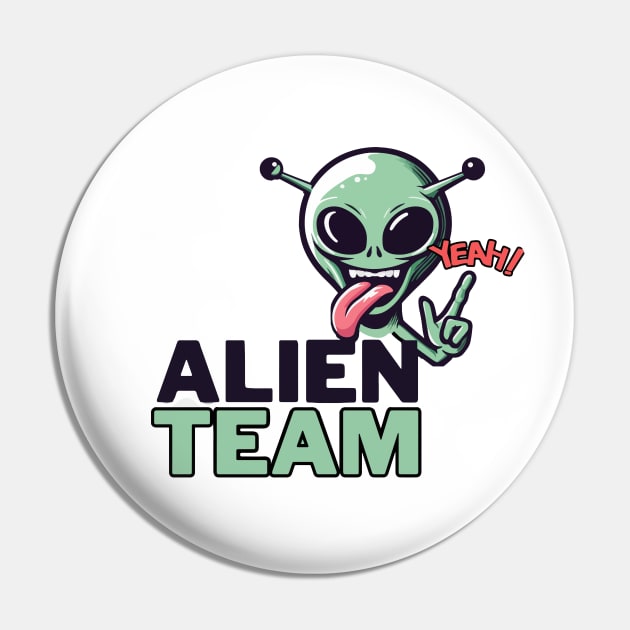 Alien team. Funny alien. Design for ufologists. Pin by Ideas Design