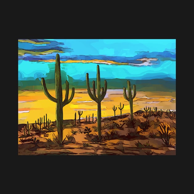 Saguaro from the Saguaro National Park in Arizona by WelshDesigns