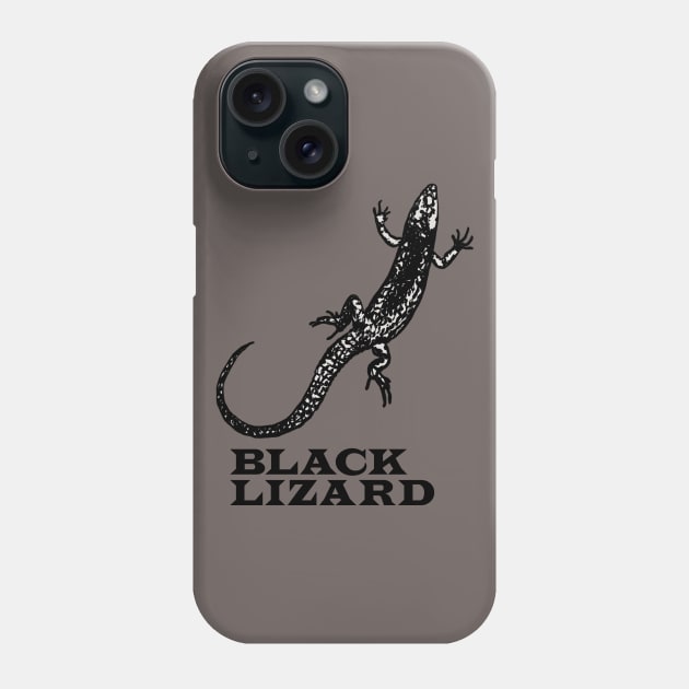 Black Lizard Phone Case by ThirteenthFloor