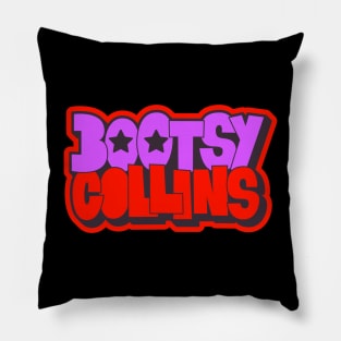 Bootsy Collins Funk Typography Design - Groovy and Legendary! Pillow