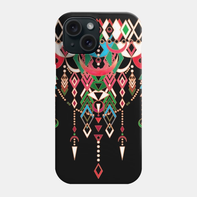 Modern Deco in Red Phone Case by micklyn