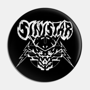 Sinistar White Vintage Pin