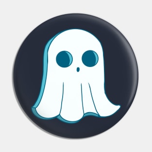 Cute cookie Halloween ghost. Original illustrations in cartoon retro style. Pin