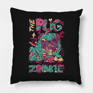 The Pug zombie Pillow