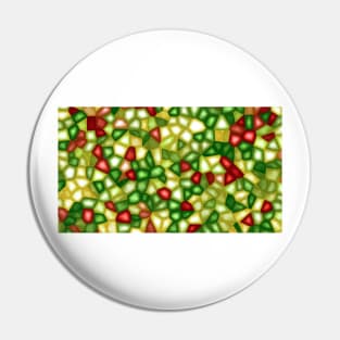 Green and Red Abstract Texture Pin