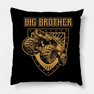 Big Brother Monster Truck Toddler Pillow