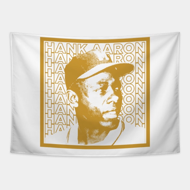 HANK AARON Tapestry by MufaArtsDesigns