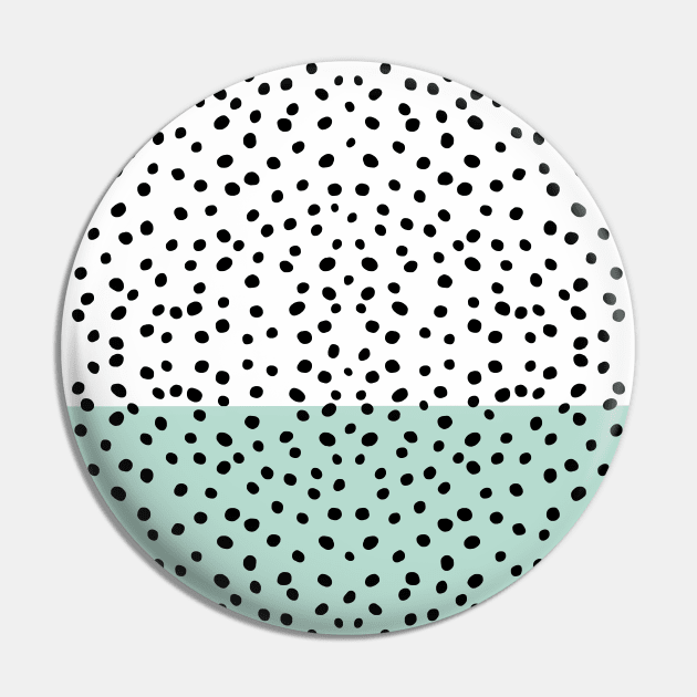 DOTS GREEN POLKA Pin by MAYRAREINART