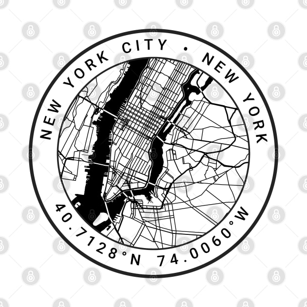 New York Map by Ryan-Cox