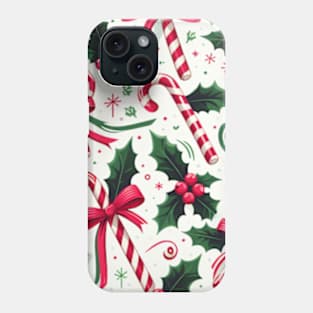 Christmas Candy Cane Pattern Phone Case