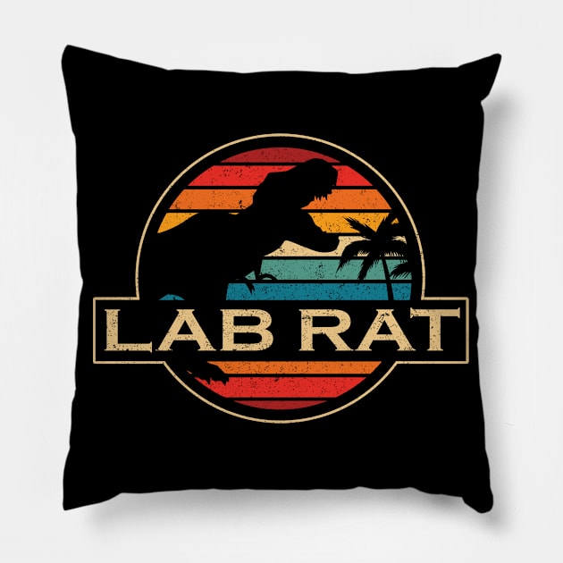 Lab Rat Dinosaur Pillow by SusanFields