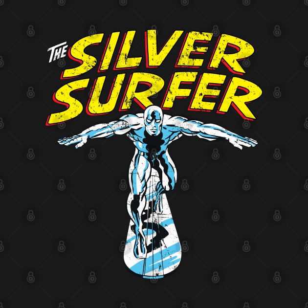 Classic Silver Surfer (Grunged) by TonieTee