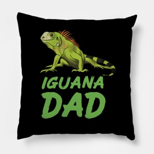 Iguana Dad for Iguana Lovers, Green Pillow