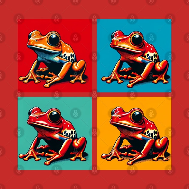 Tomato Frog Pop Art - Cool Frog by PawPopArt