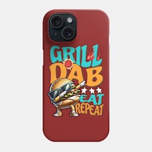 Burger Funny a Dab Dance Grilling Design Phone Case