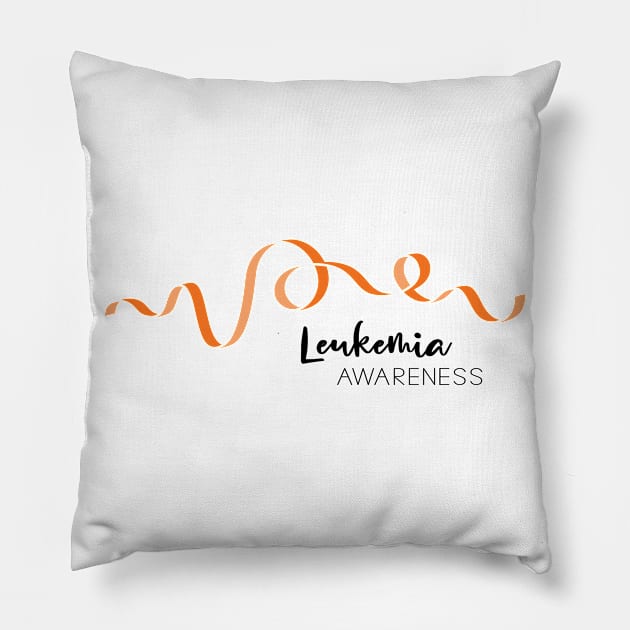 Leukemia Awareness Pillow by amyvanmeter