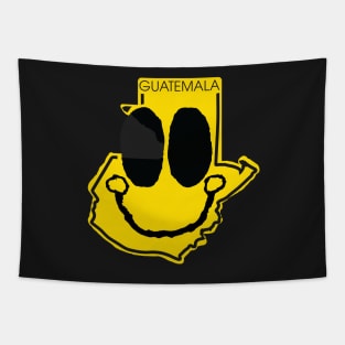 Guatemala Happy Cartoon Map Face Tapestry