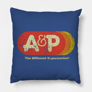 A&P Supermarket 1976 Vintage Pillow