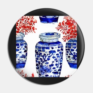 Corals in chinoiserie jars Pin