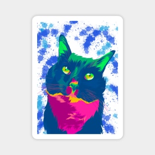 Cat in pop art Magnet