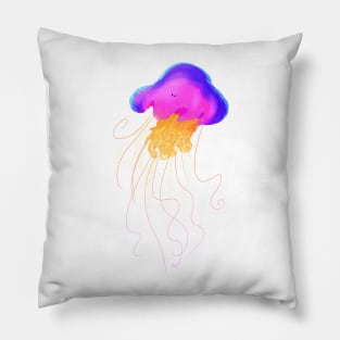 Blue jellyfish Pillow