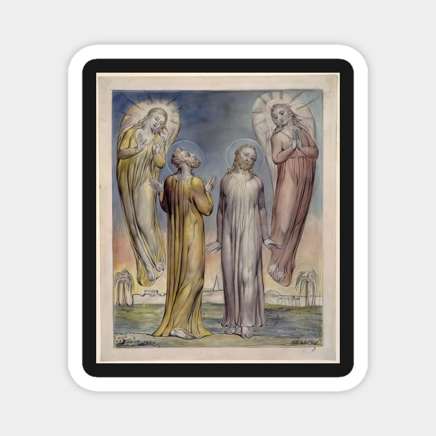 andrew simon peter searching for christ 1819 - William Blake Magnet by Kollagio