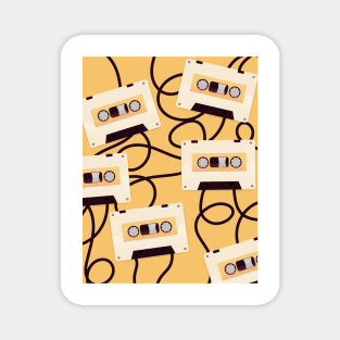 1980s casette tape pattern. Magnet